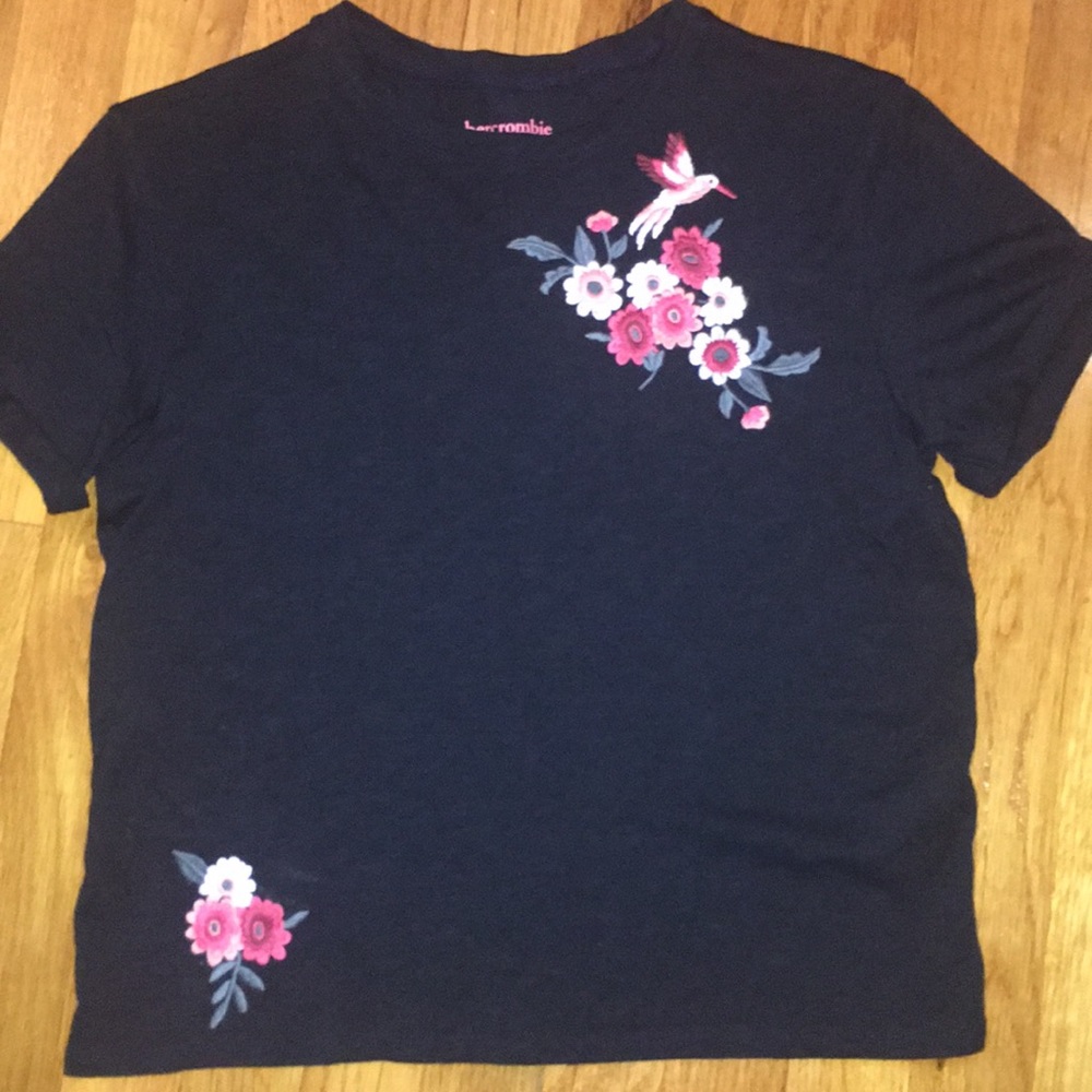 Abercrombie Kids T-Shirt With Flower Appliqué